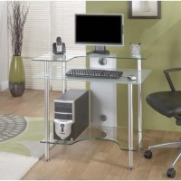 Jual Furnishings Pilot Small Glass Desk PT002 SRF