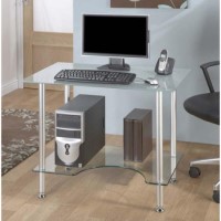 Jual Furnishings Pilot 2 Tier Glass Desk PT005 LTF