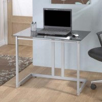 Jual Furnishings Mayfield Black Glass Desk MF006 SDB