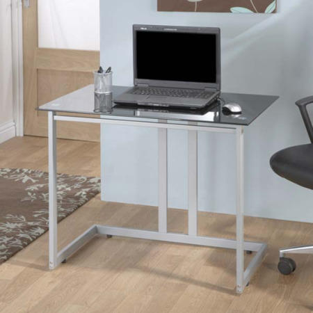 Jual Furnishings Mayfield Black Glass Desk MF006 SDB