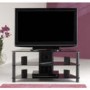 Jual Furnishings Thorley Black Glass Large Corner TV Unit TL001 BB