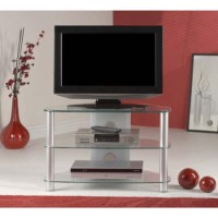Jual Furnishings Thorley Clear Glass Small Corner TV Unit TL003 S