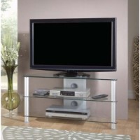Jual Furnishings Thorley Clear Glass Medium Corner TV Unit TL004 S