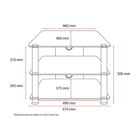 Jual Furnishings Thorley Black Glass Compact Corner TV Stand 