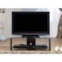 Orson Black Glass 2 Tier Corner TV Unit OS016 BB - 