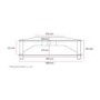 Orson Black Glass 2 Tier Corner TV Unit OS016 BB - 
