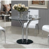 Sansapote Glass Round Dining Table