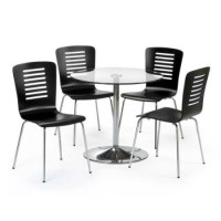 Julian Bowen Kudos Round Dining Set with Glass Top