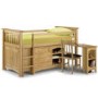 Julian Bowen Barcelona Pine Mid Sleeper with Left Hand Ladder