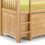 Julian Bowen Barcelona Pine Mid Sleeper with Left Hand Ladder