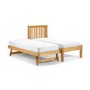 Julian Bowen Barcelona Solid Pine Single Bed with Trundle Guest Bed