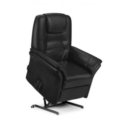 Julian Bowen Riva Riser Recliner Armchair in Black