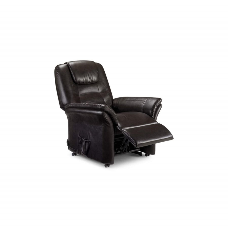 Julian Bowen Riva Riser Recliner Armchair - brown