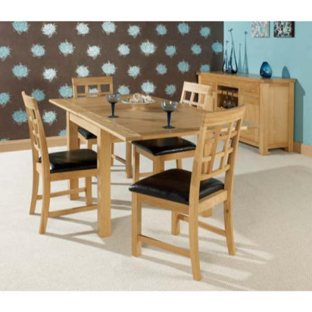 LPD Hudson Oak Extending Dining Set