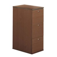 Dams Furniture Eco 3 Drawer Filing Cabinet in Walnut
