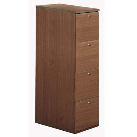 Dams Furniture Eco 4 Drawer Filing Cabinet in Walnut