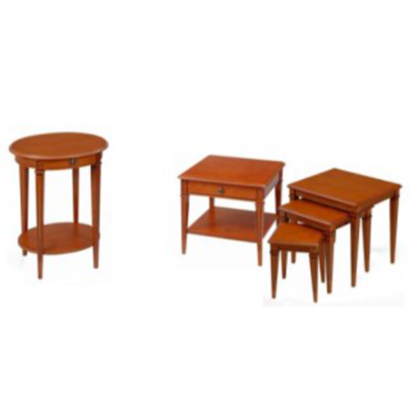 Origin Red Gloucester Nest of Tables in Teak