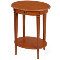 Origin Red Gloucester Oval Side Table in Teak
