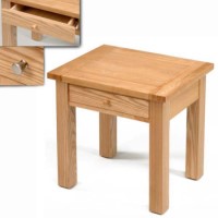Origin Red Chesterfield Ash 1 Drawer Rectangular Side Table
