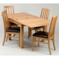 Origin Red Chesterfield Ash Flip Top Extending Dining Table