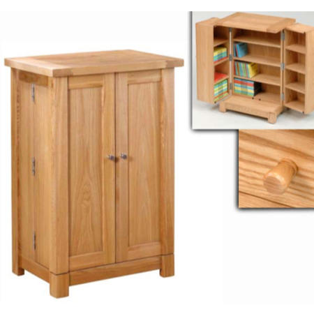 Origin Red Chesterfield Ash Gull Wing CD Storage Cabinet