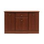Caxton Furniture Byron 3 Door 1 Drawer Sideboard in Mahogany
