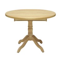 Caxton Furniture Driftwood Extending Round Dining Table in Oak