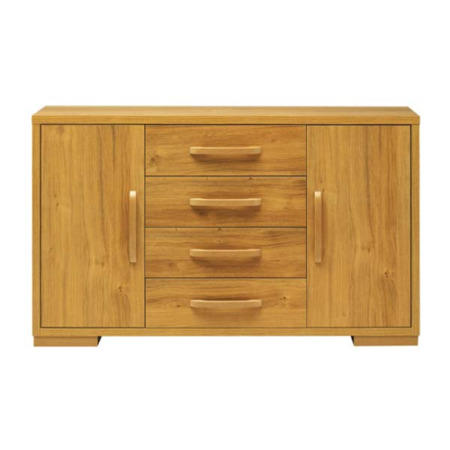 Caxton Furniture Strand 2 Door 4 Drawer Sideboard in Oak