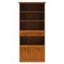 Caxton Furniture Tennyson 2 Door 1 Drawer Bookcase in Teak