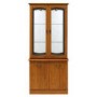 Caxton Furniture Tennyson 2 Glazed Door Display Cabinet in Teak