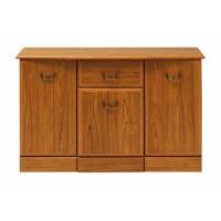 Caxton Furniture Tennyson 3 Door 1 Drawer Sideboard in Teak