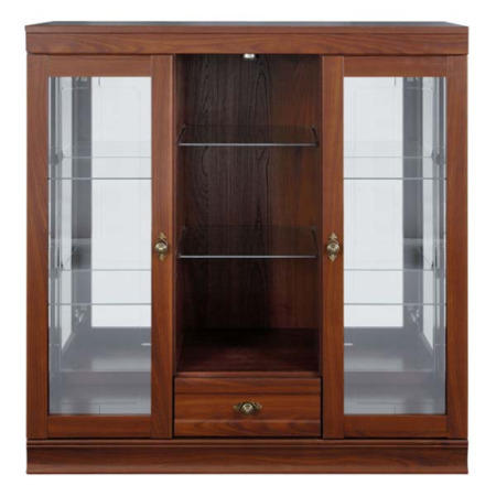 Caxton Furniture Lincoln Low Display Cabinet in Cherry