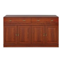 Caxton Furniture Lincoln 4 Door 2 Drawer Sideboard in Cherry
