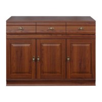 Caxton Furniture Lincoln 3 Door 3 Drawer Sideboard in Cherry