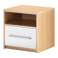 Caxton Furniture New Horizons 1 Drawer Bedside Chest in White