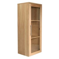 Alphason Designs Oakwood Glazed Bookcase