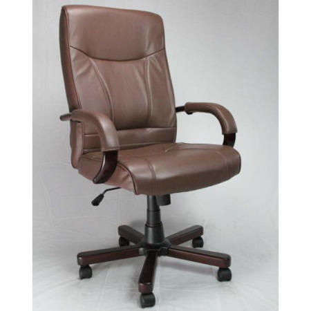 Eliza Tinsley Clemson Brown Leather Deluxe Office Chair In