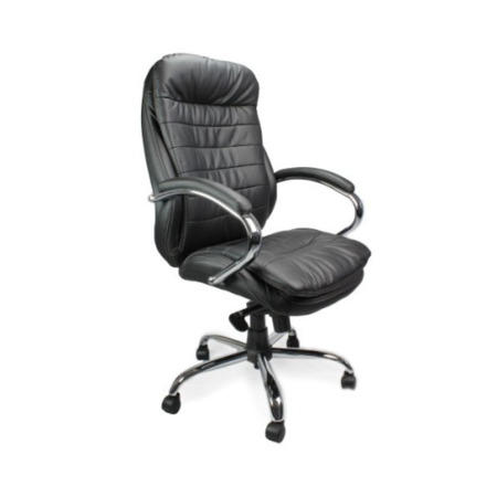 Eliza Tinsley Columbia Leather Faced Executive Chair - black