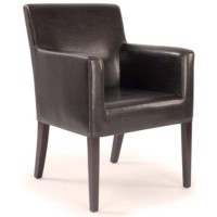 Eliza Tinsley Milo Dark Brown Contract Bedroom Armchair
