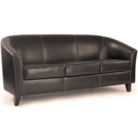 Eliza Tinsley Nash Brown 3 Seater Contract Reception Sofa