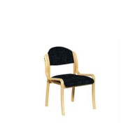 Eliza Tinsley Lydia Stackable Contract Reception Visitors Chair - black