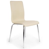 Clearance - Casey Stackable Conference Chair in Cream Leather One Only