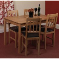 Sweet Dreams Tamber Solid Oak Rectangular Dining Table