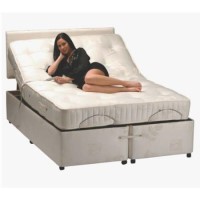 Restwell Richmond Double Adjustable Bed Set with Headboard - with reflex foam mattress