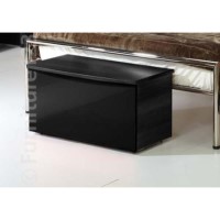 Welcome Furniture Hatherley High Gloss Blanket Box in Black
