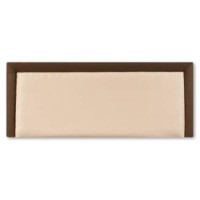Joseph Millie Rounded Edge Headboard - small single in brown with beige edge