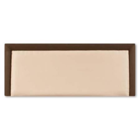 Joseph Millie Rounded Edge Headboard - small single in brown with beige edge