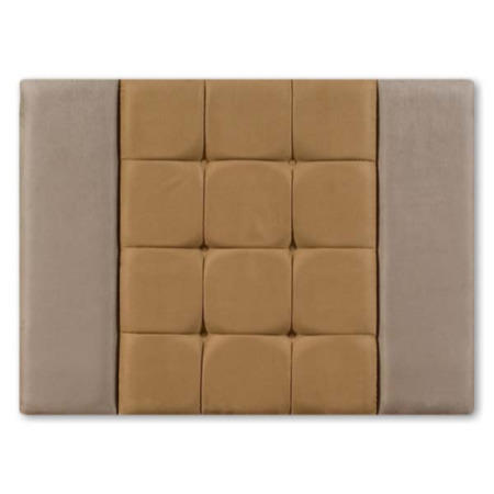 Joseph Madeline Beige and Gold Hessian Button Wallboard - small double