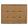 Joseph Clint Rounded Edge Button Hessian Wallboard - superking in gold