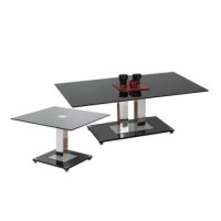 Sweet Dreams Oriel 2 Piece Living Room Set with Glass Tops